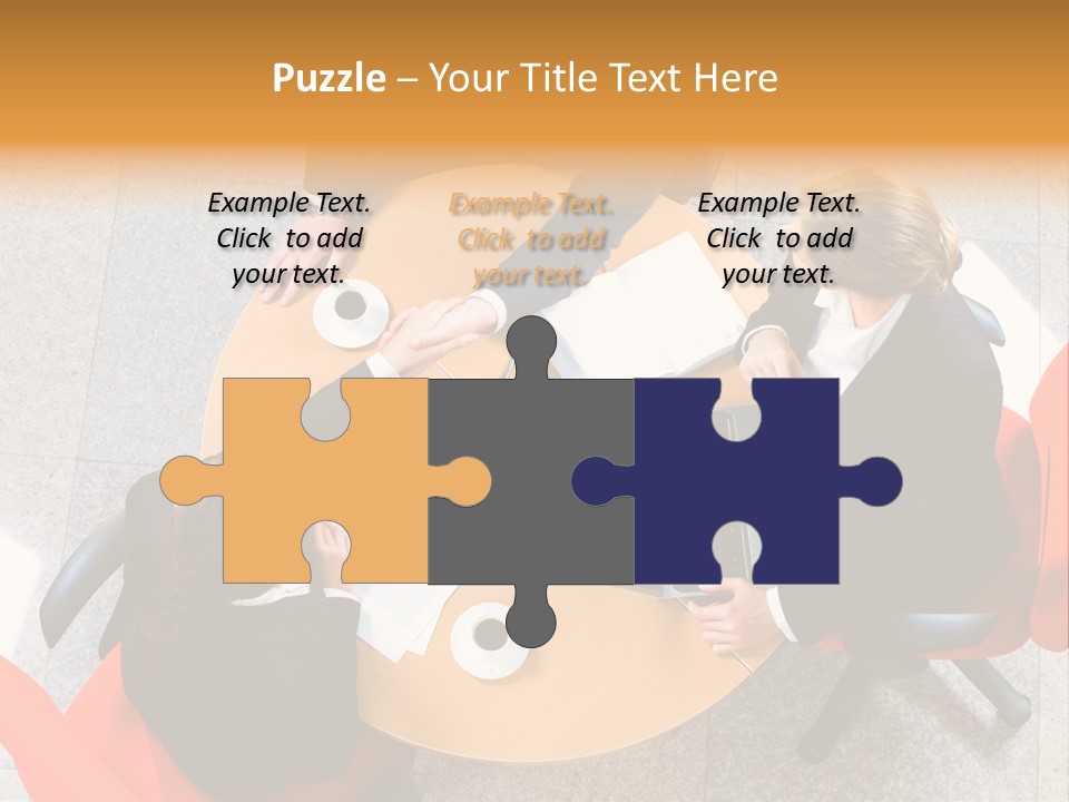 A Group Of People Sitting At A Table With Laptops PowerPoint Template