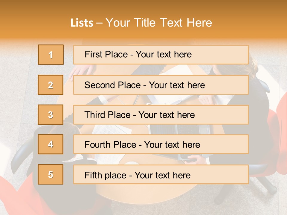 A Group Of People Sitting At A Table With Laptops PowerPoint Template