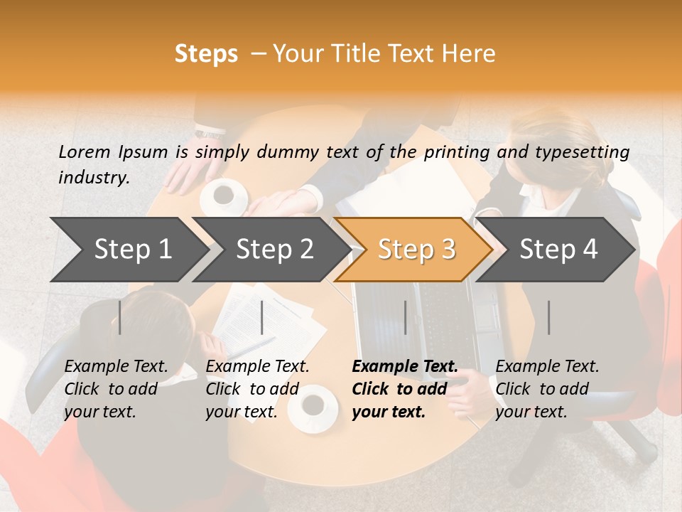 A Group Of People Sitting At A Table With Laptops PowerPoint Template