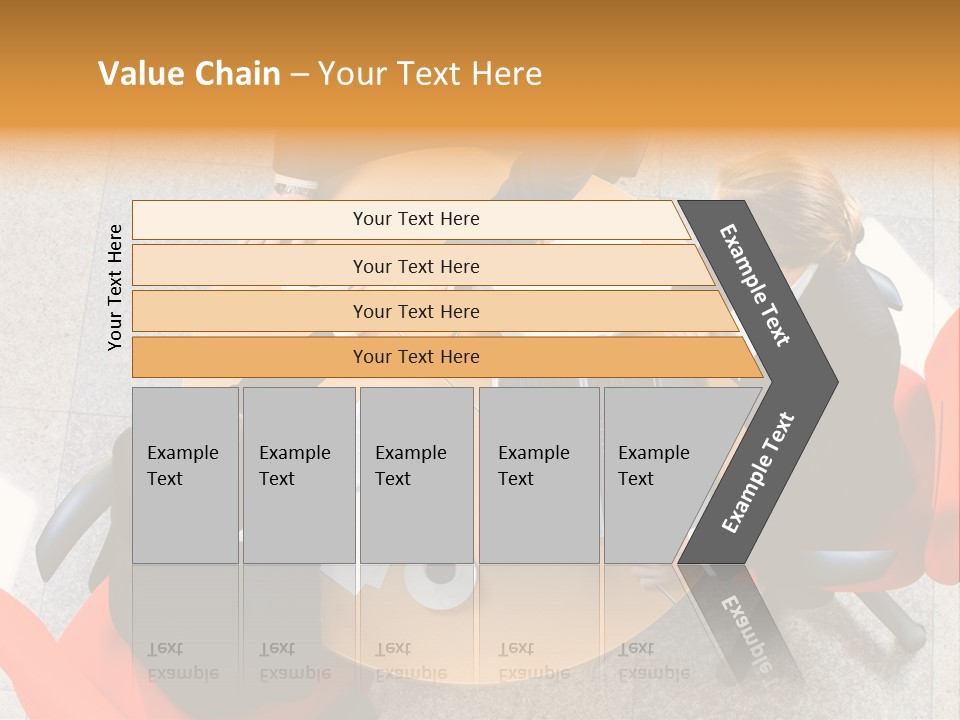 A Group Of People Sitting At A Table With Laptops PowerPoint Template