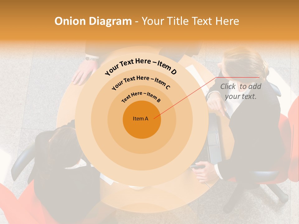 A Group Of People Sitting At A Table With Laptops PowerPoint Template