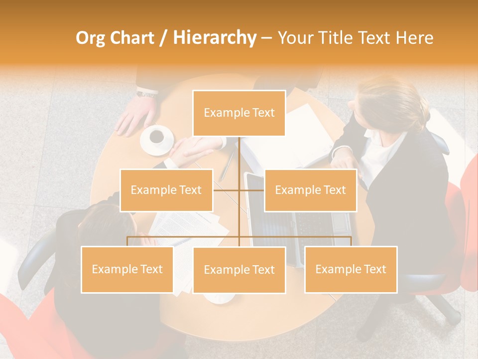 A Group Of People Sitting At A Table With Laptops PowerPoint Template