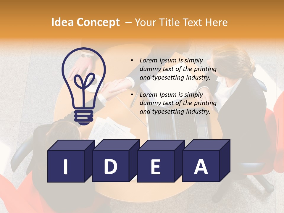 A Group Of People Sitting At A Table With Laptops PowerPoint Template