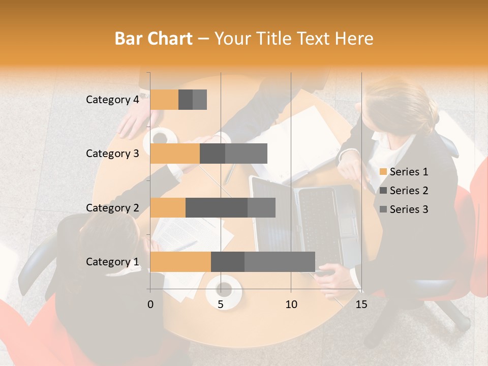 A Group Of People Sitting At A Table With Laptops PowerPoint Template