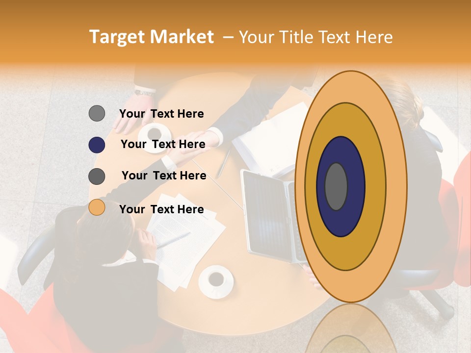 A Group Of People Sitting At A Table With Laptops PowerPoint Template