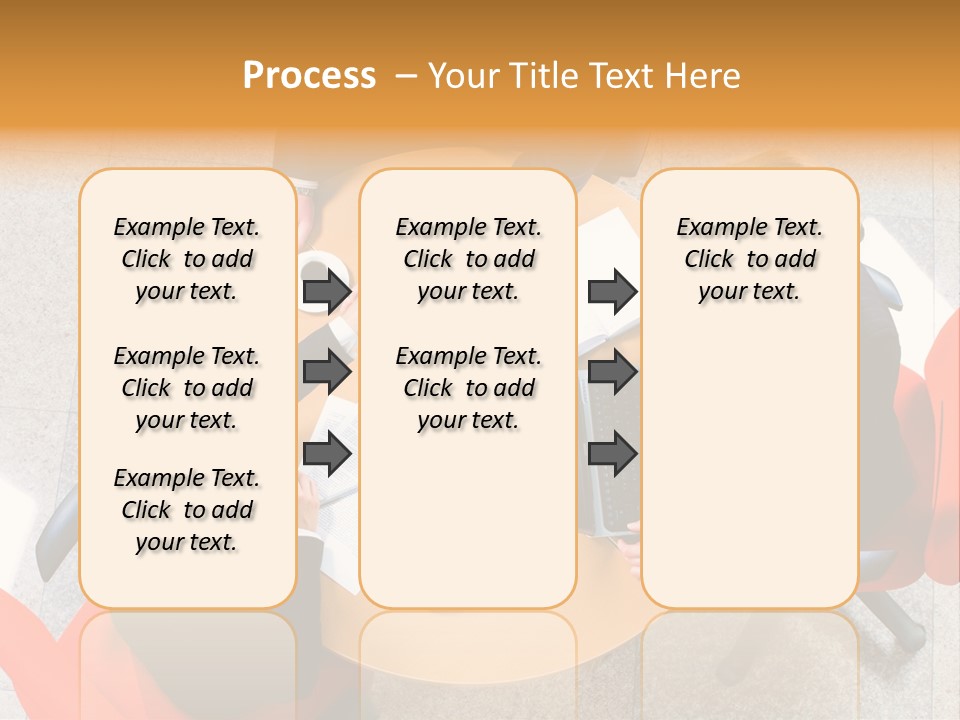 A Group Of People Sitting At A Table With Laptops PowerPoint Template