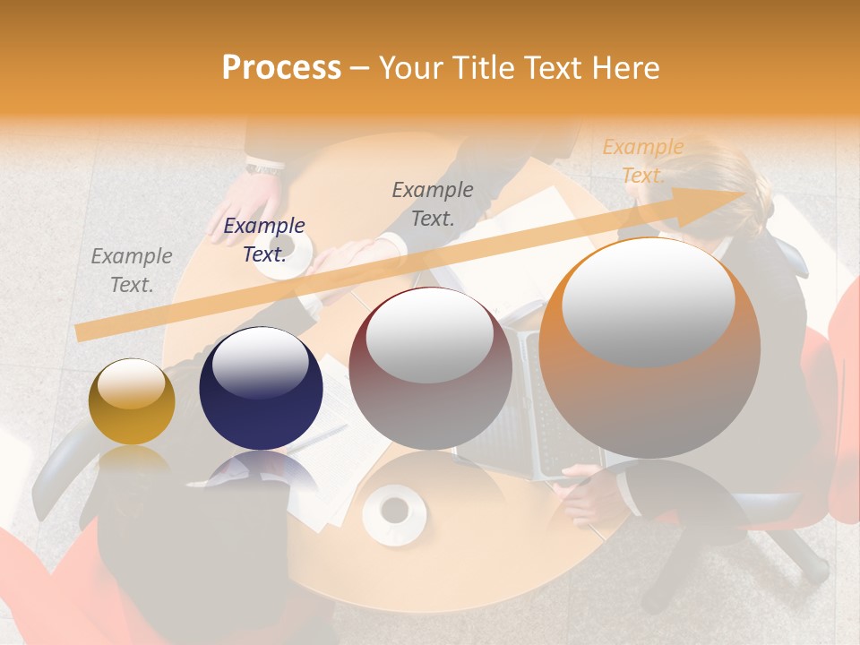 A Group Of People Sitting At A Table With Laptops PowerPoint Template