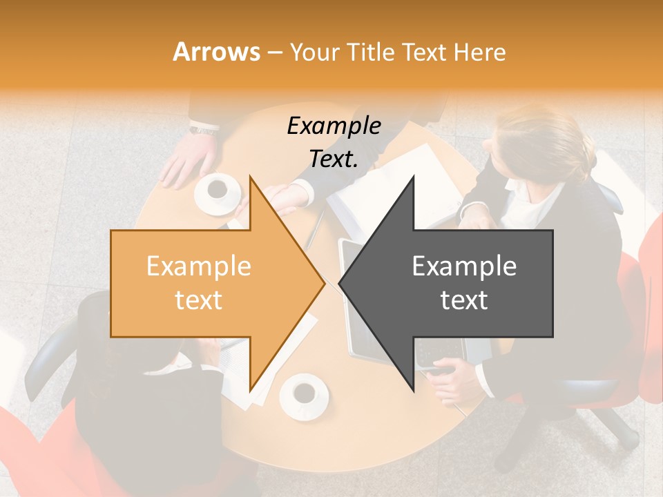 A Group Of People Sitting At A Table With Laptops PowerPoint Template