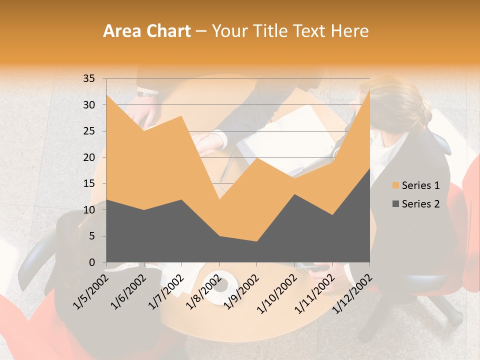A Group Of People Sitting At A Table With Laptops PowerPoint Template