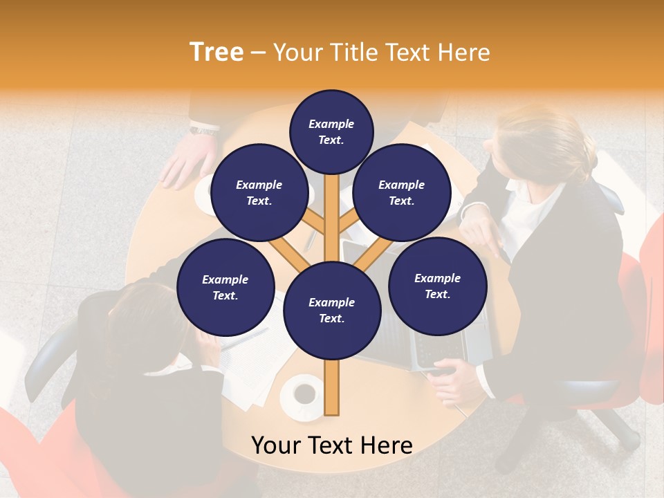 A Group Of People Sitting At A Table With Laptops PowerPoint Template