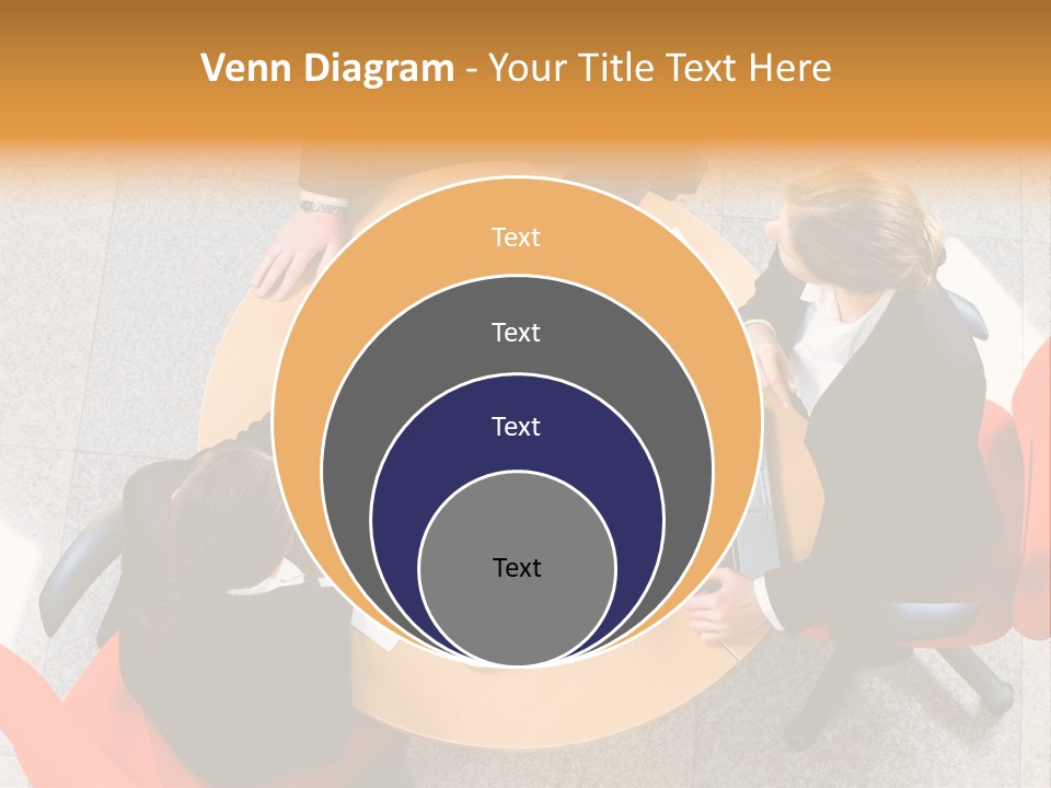 A Group Of People Sitting At A Table With Laptops PowerPoint Template