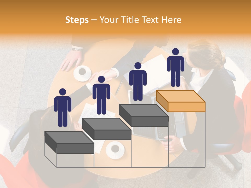 A Group Of People Sitting At A Table With Laptops PowerPoint Template