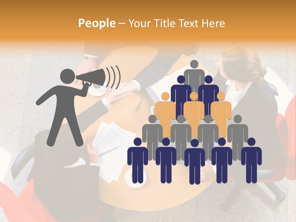 A Group Of People Sitting At A Table With Laptops PowerPoint Template