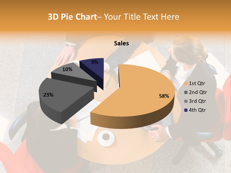 A Group Of People Sitting At A Table With Laptops PowerPoint Template