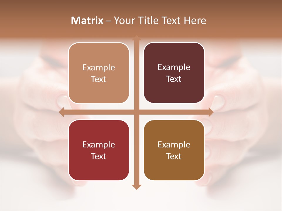 Photo Of Female Fingers On A White Background PowerPoint Template