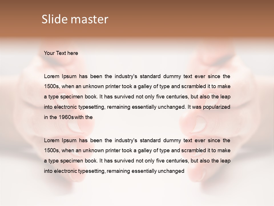 Photo Of Female Fingers On A White Background PowerPoint Template