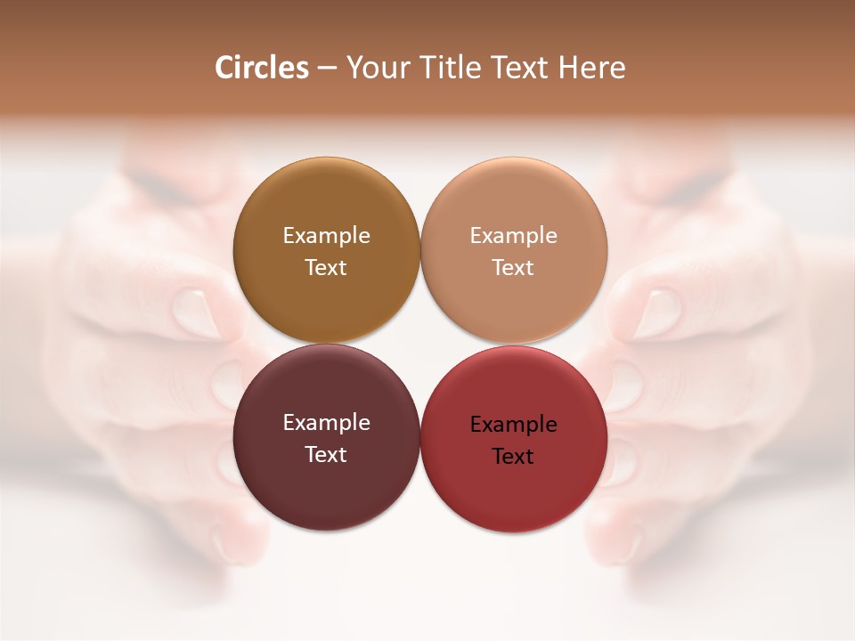 Photo Of Female Fingers On A White Background PowerPoint Template