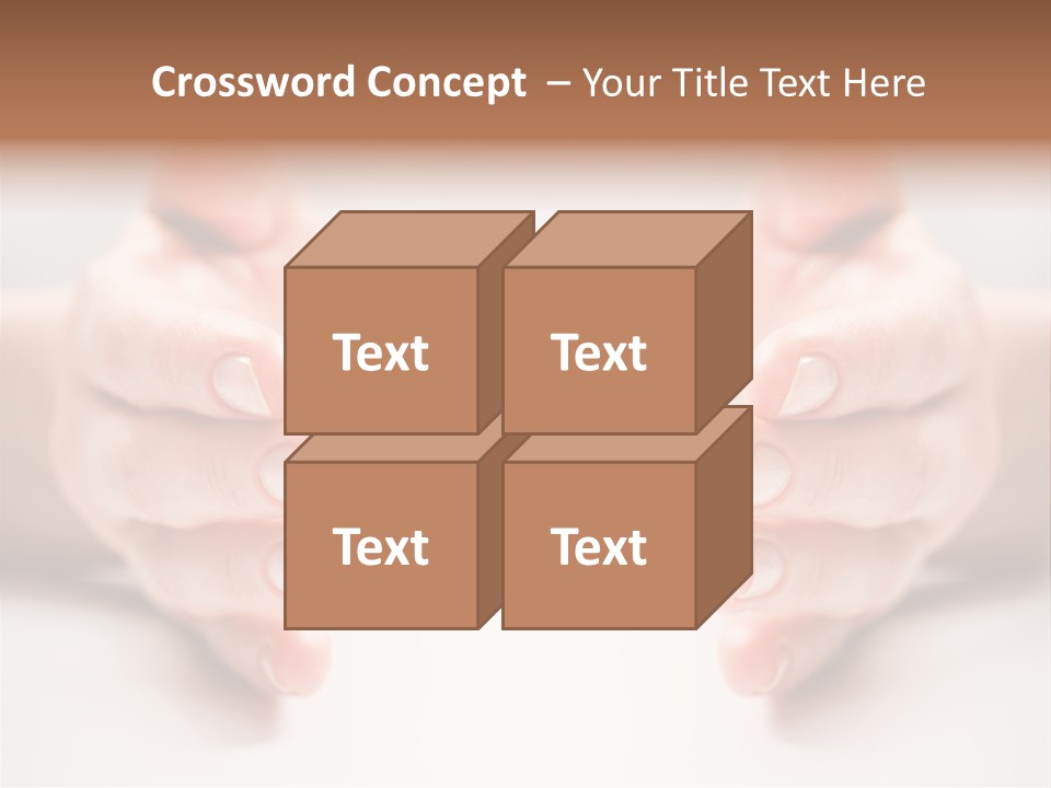 Photo Of Female Fingers On A White Background PowerPoint Template