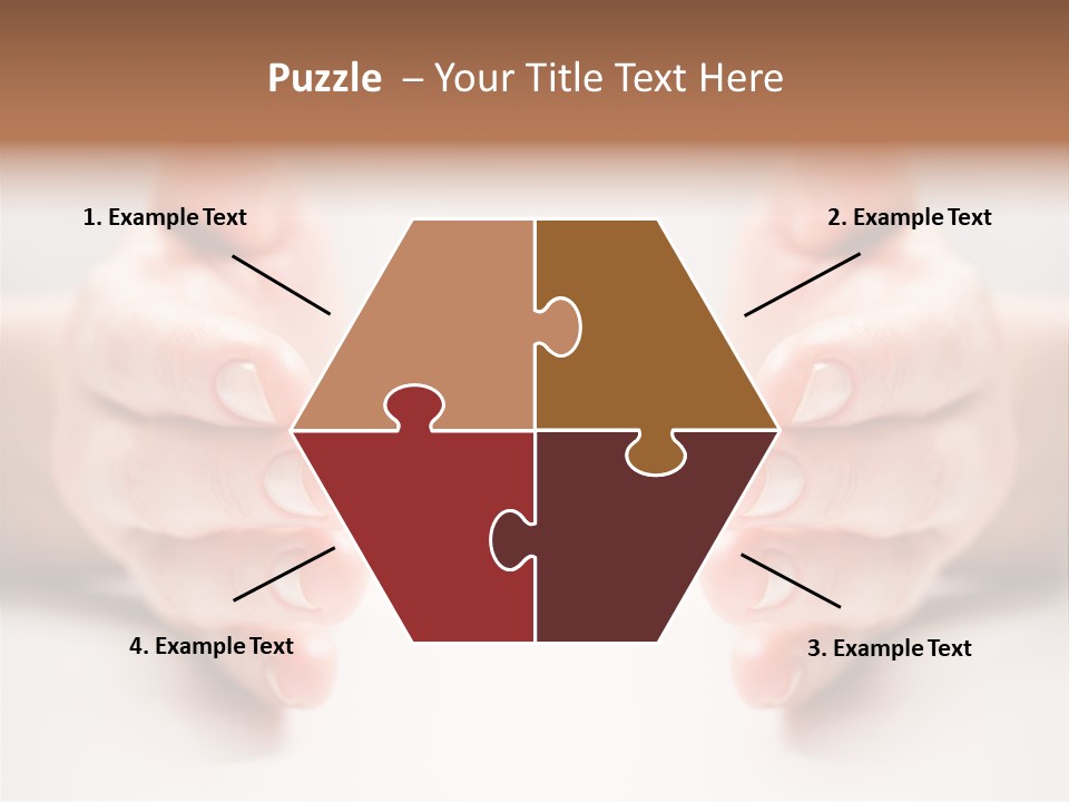 Photo Of Female Fingers On A White Background PowerPoint Template