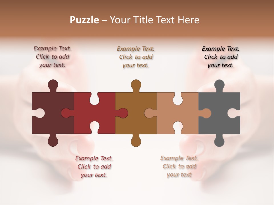 Photo Of Female Fingers On A White Background PowerPoint Template