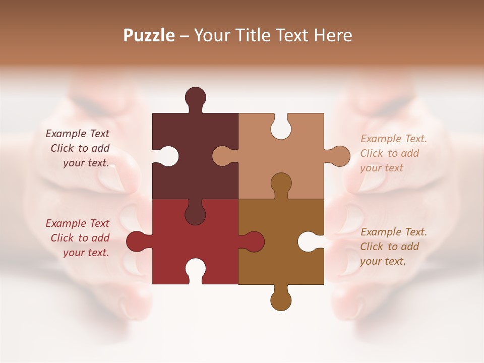 Photo Of Female Fingers On A White Background PowerPoint Template