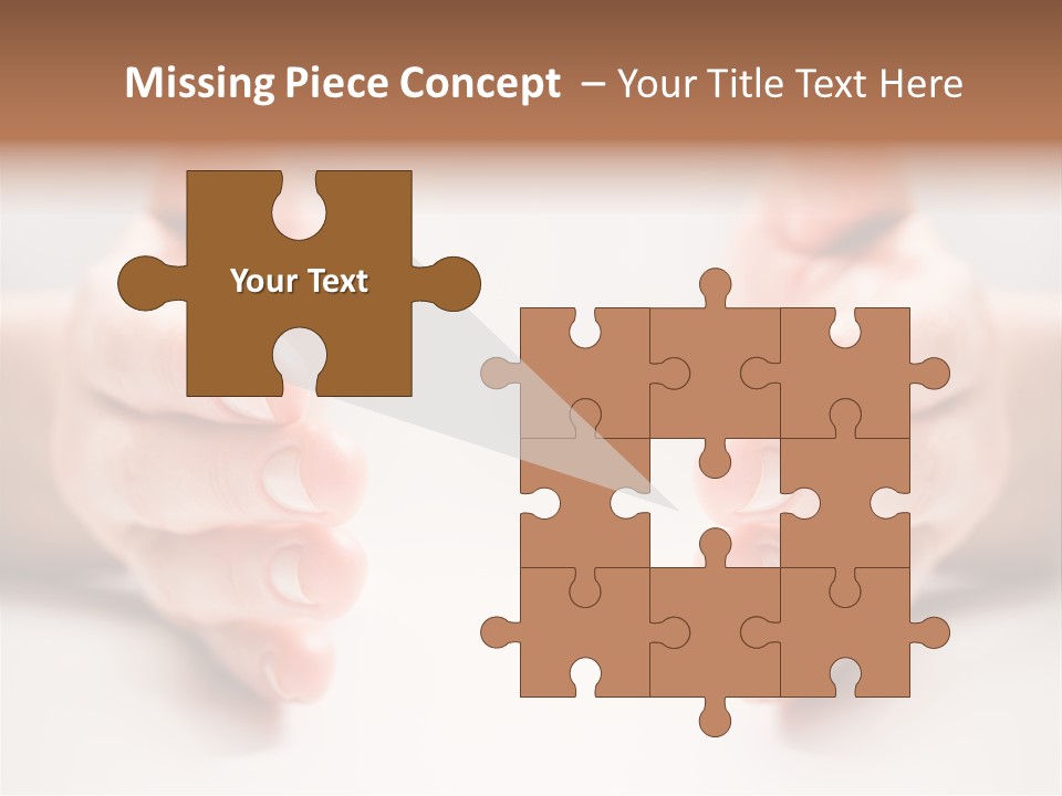 Photo Of Female Fingers On A White Background PowerPoint Template