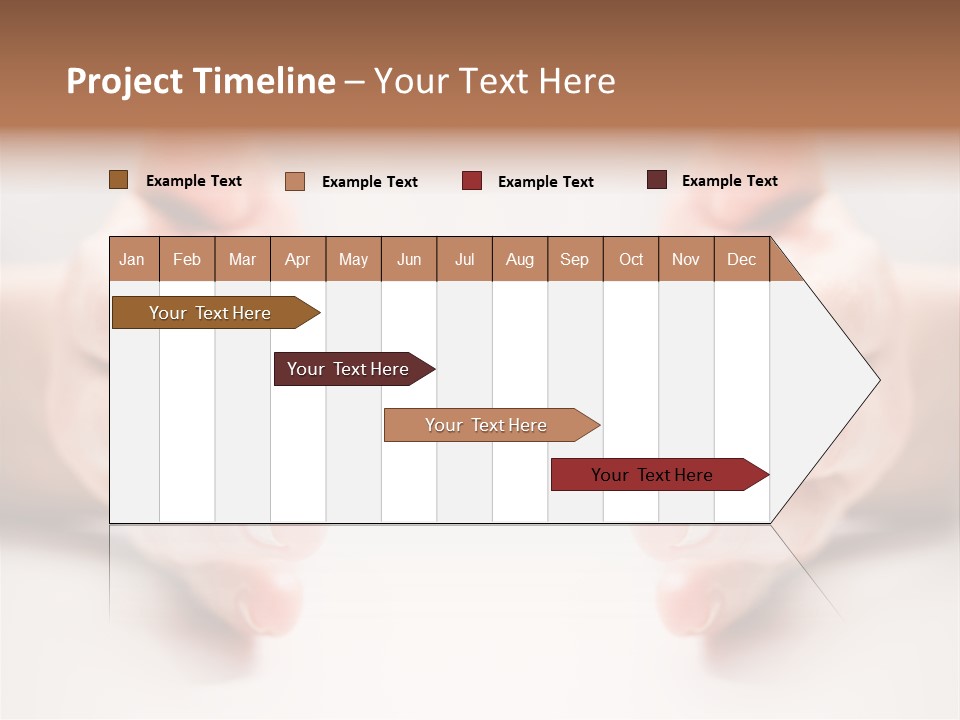 Photo Of Female Fingers On A White Background PowerPoint Template