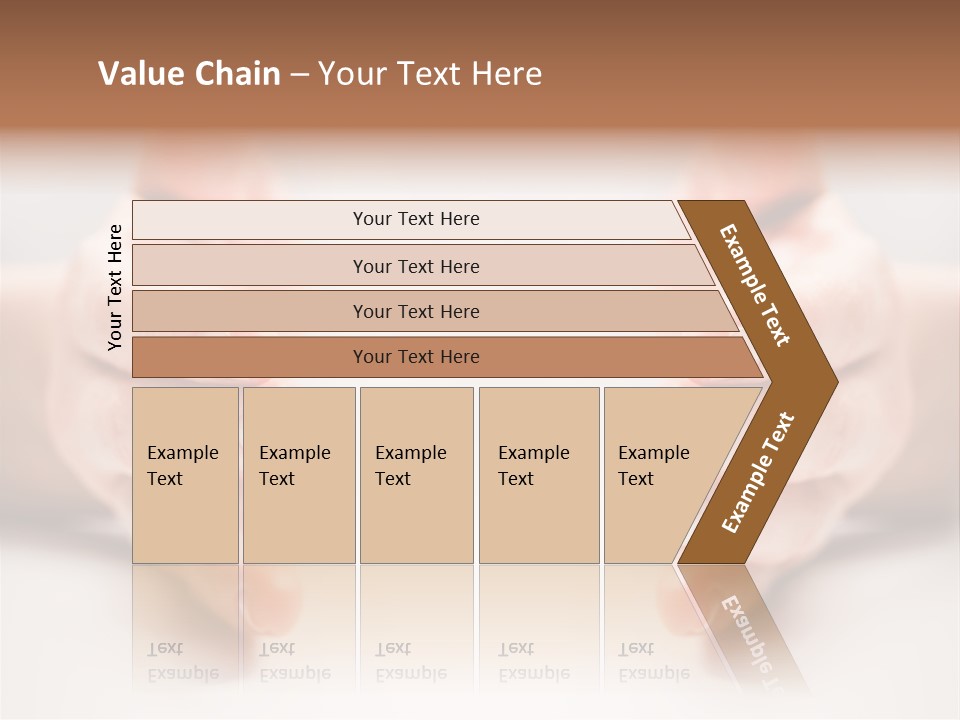 Photo Of Female Fingers On A White Background PowerPoint Template
