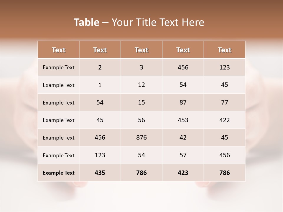 Photo Of Female Fingers On A White Background PowerPoint Template