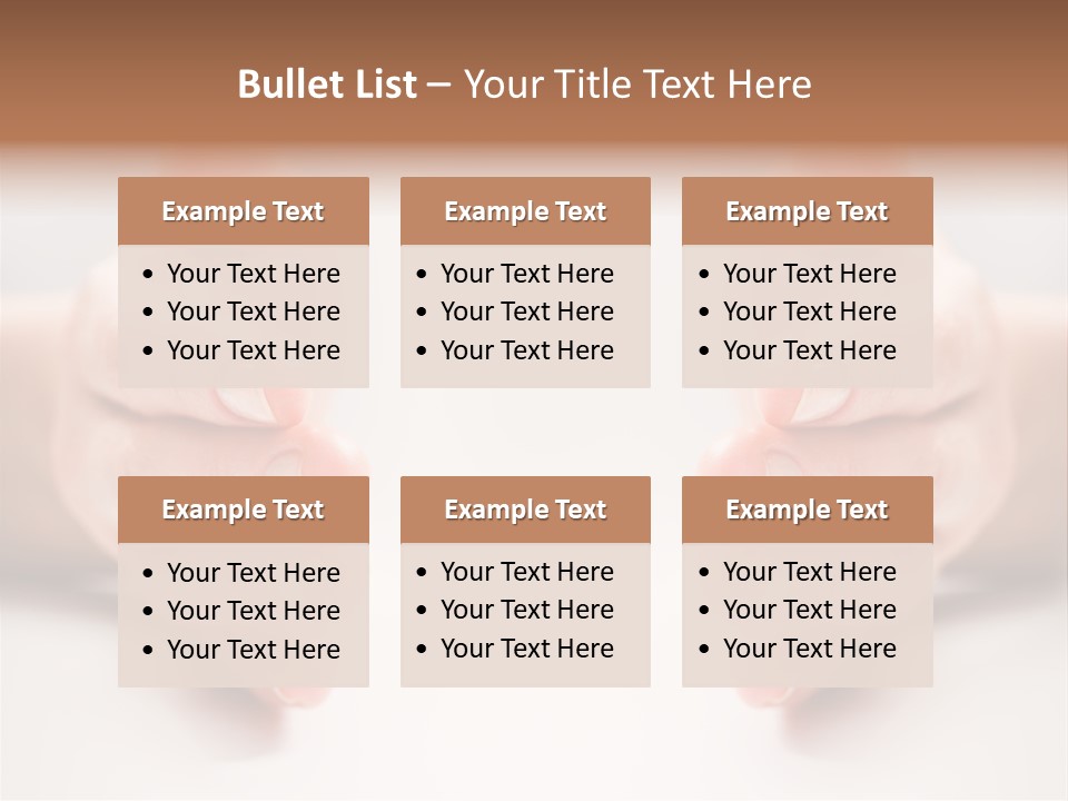 Photo Of Female Fingers On A White Background PowerPoint Template