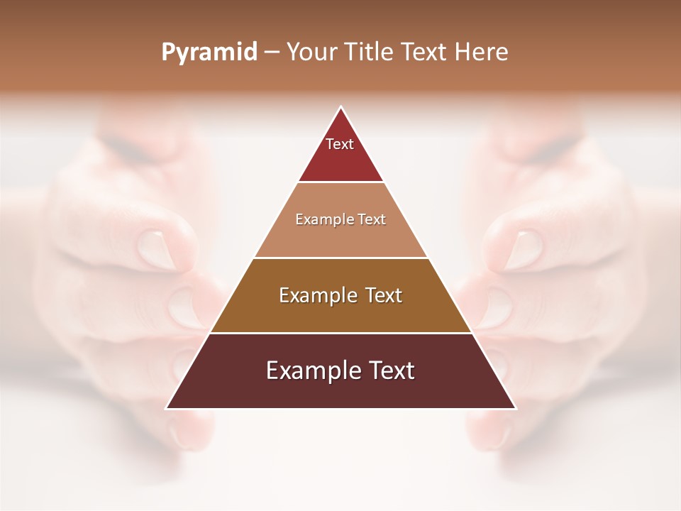 Photo Of Female Fingers On A White Background PowerPoint Template