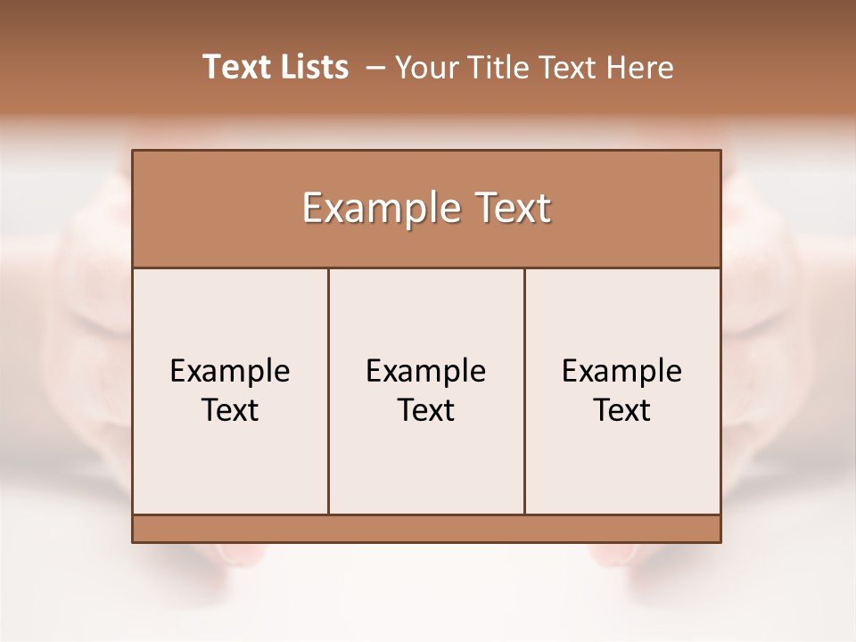 Photo Of Female Fingers On A White Background PowerPoint Template