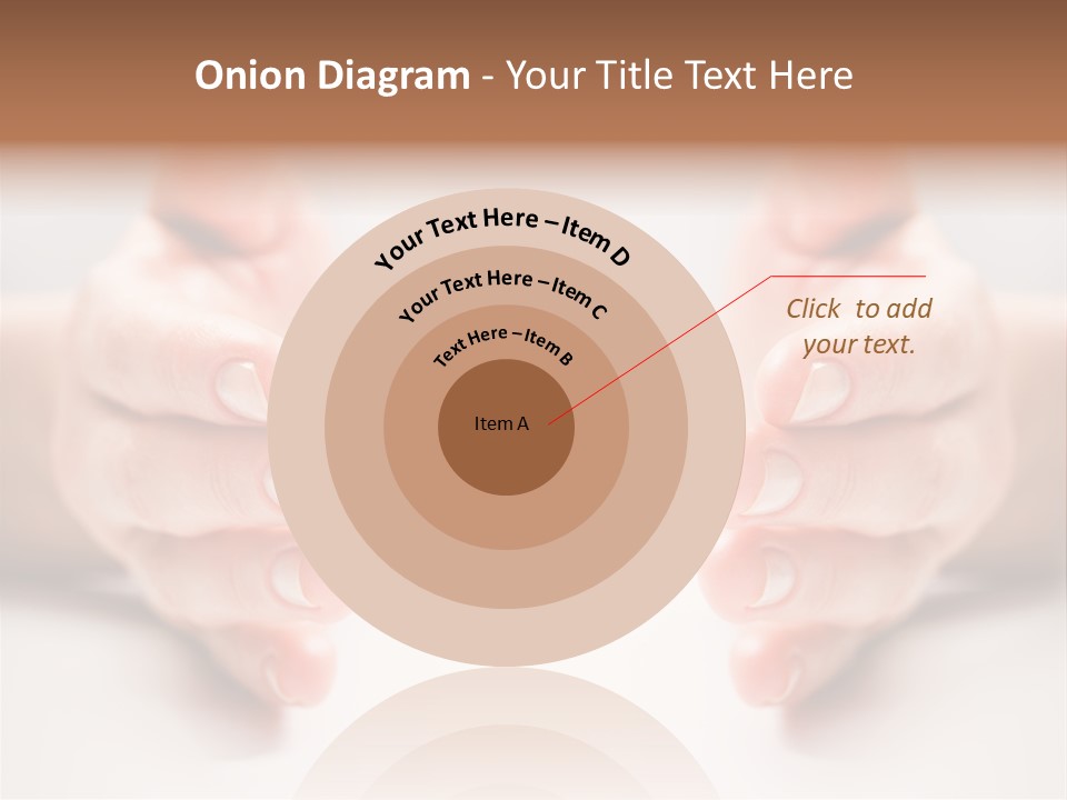 Photo Of Female Fingers On A White Background PowerPoint Template