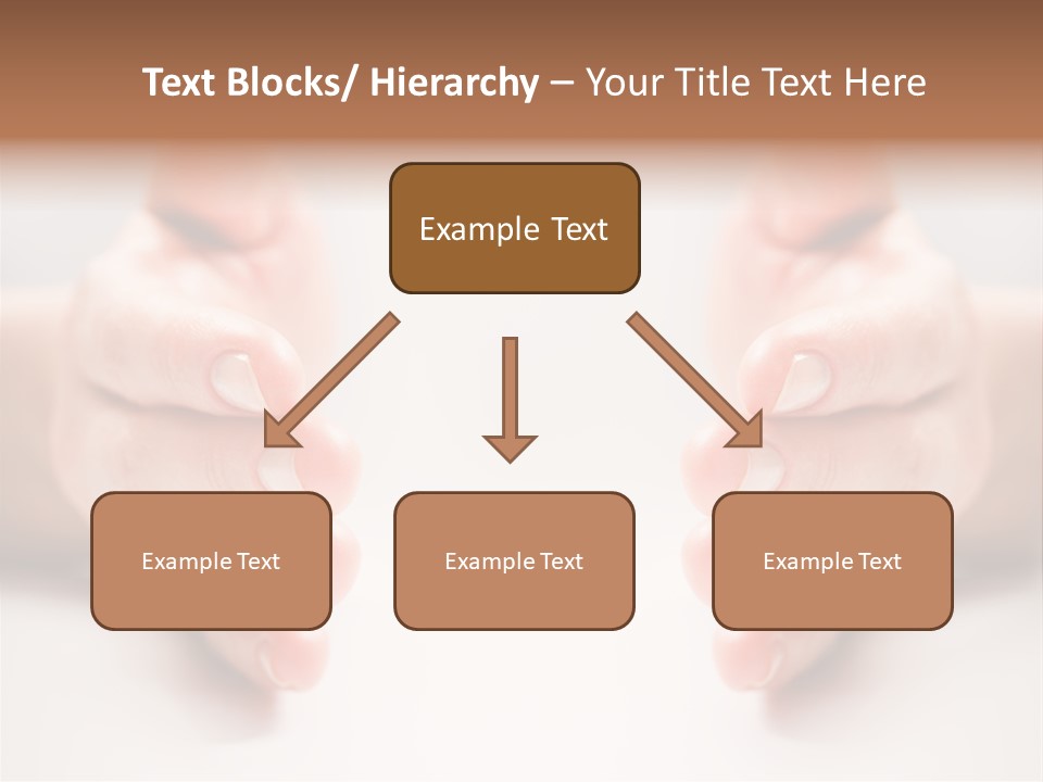 Photo Of Female Fingers On A White Background PowerPoint Template