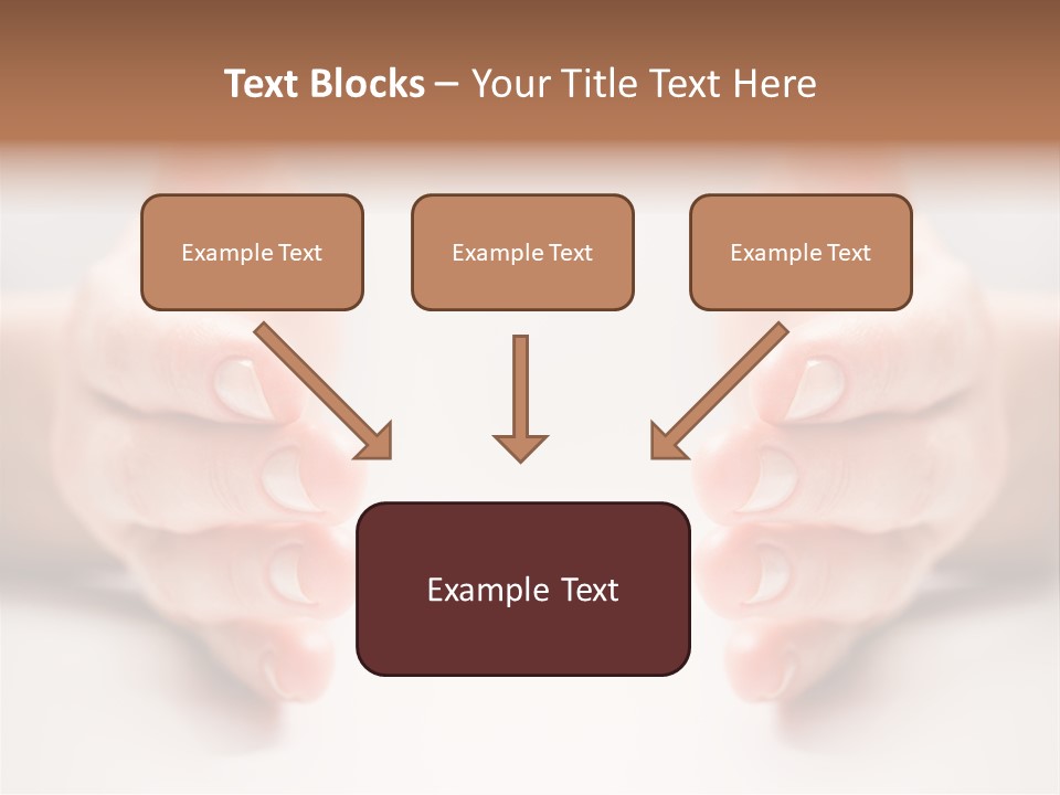 Photo Of Female Fingers On A White Background PowerPoint Template