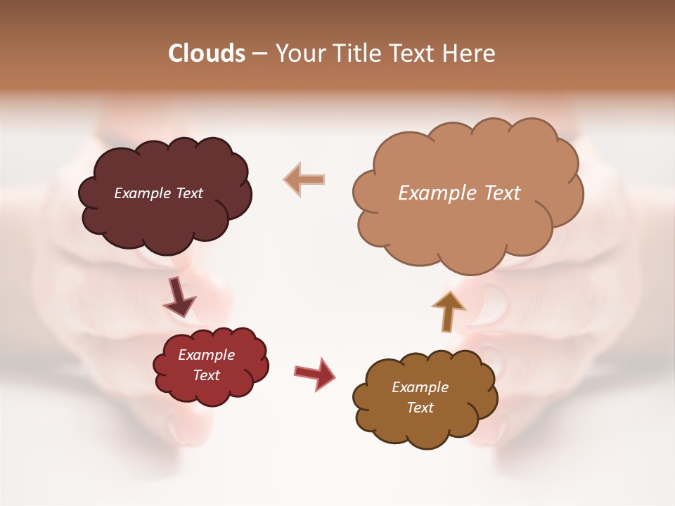 Photo Of Female Fingers On A White Background PowerPoint Template