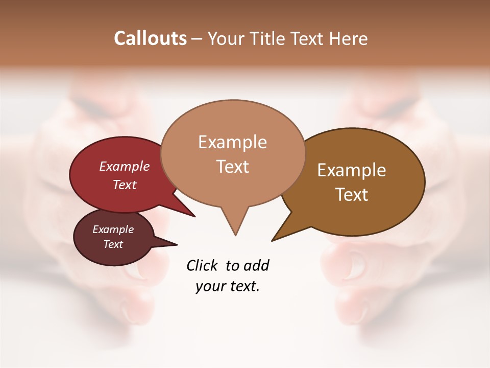 Photo Of Female Fingers On A White Background PowerPoint Template