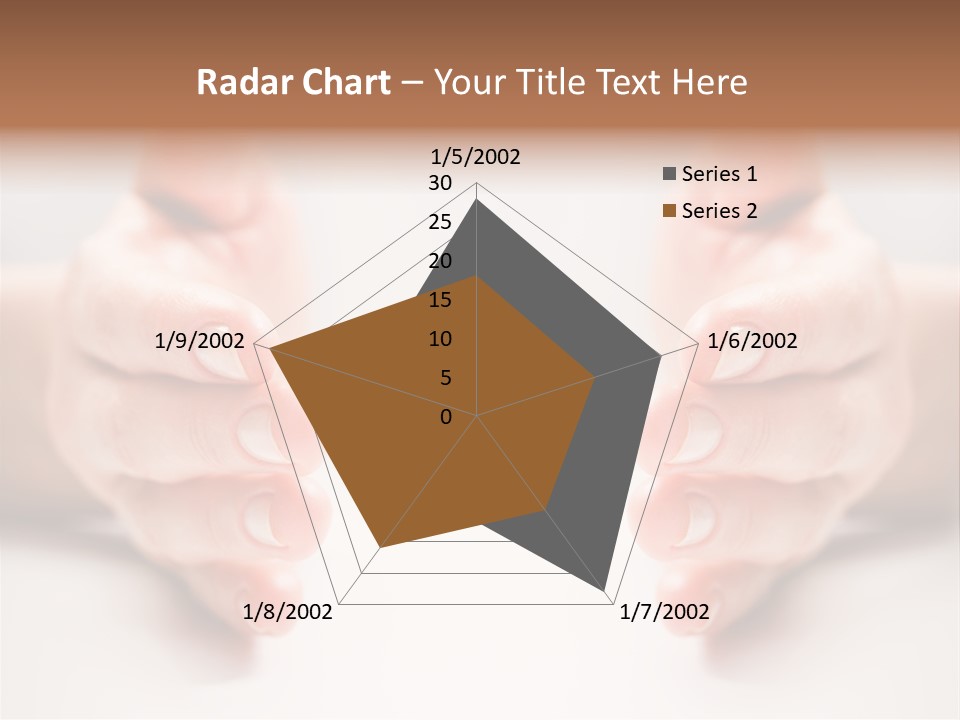Photo Of Female Fingers On A White Background PowerPoint Template
