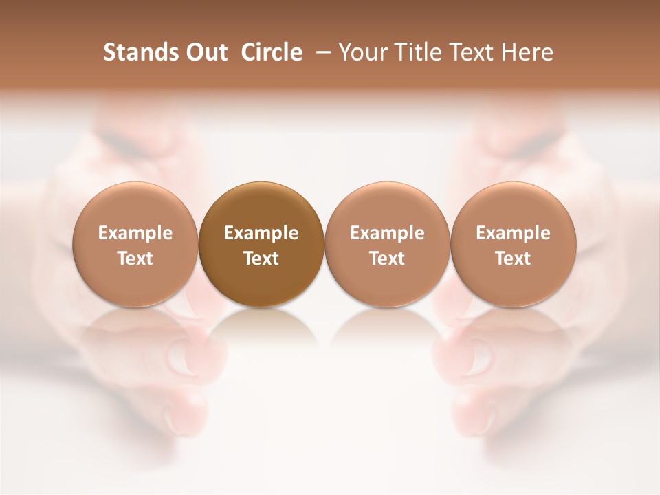 Photo Of Female Fingers On A White Background PowerPoint Template