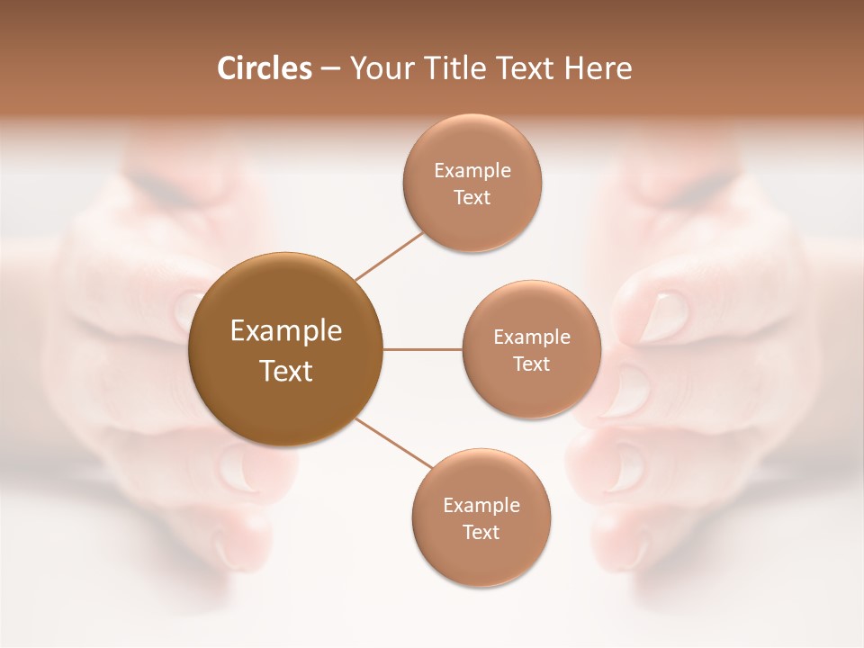 Photo Of Female Fingers On A White Background PowerPoint Template