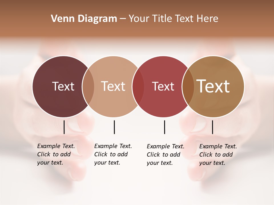 Photo Of Female Fingers On A White Background PowerPoint Template