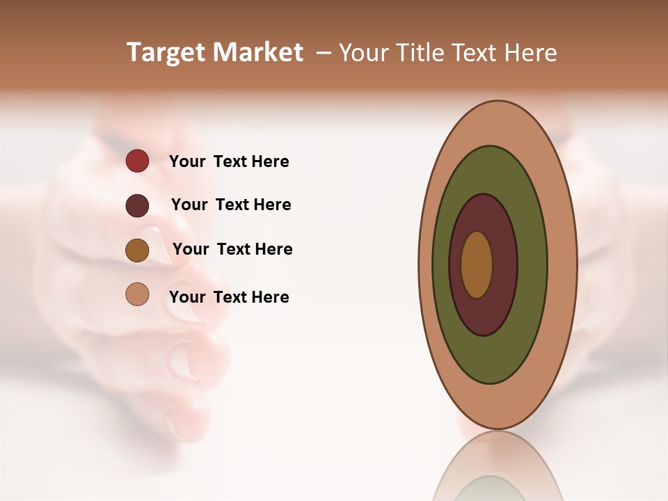 Photo Of Female Fingers On A White Background PowerPoint Template