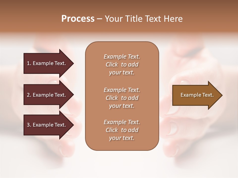 Photo Of Female Fingers On A White Background PowerPoint Template