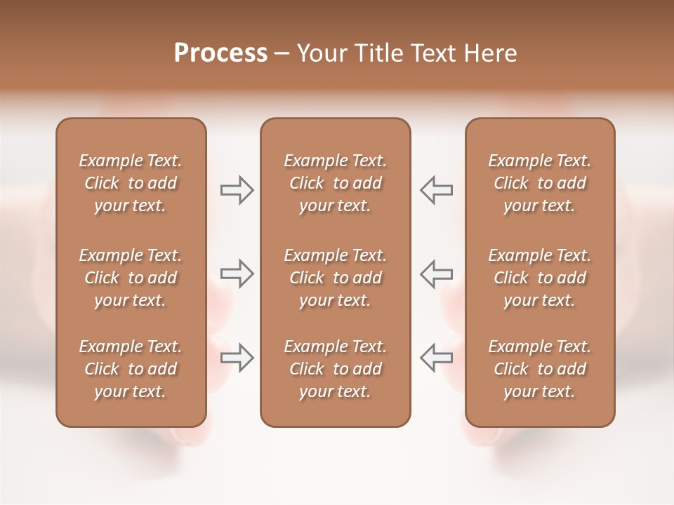 Photo Of Female Fingers On A White Background PowerPoint Template