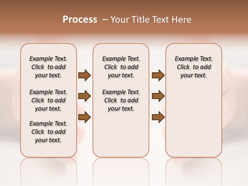 Photo Of Female Fingers On A White Background PowerPoint Template