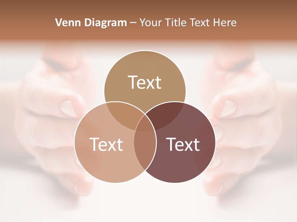 Photo Of Female Fingers On A White Background PowerPoint Template