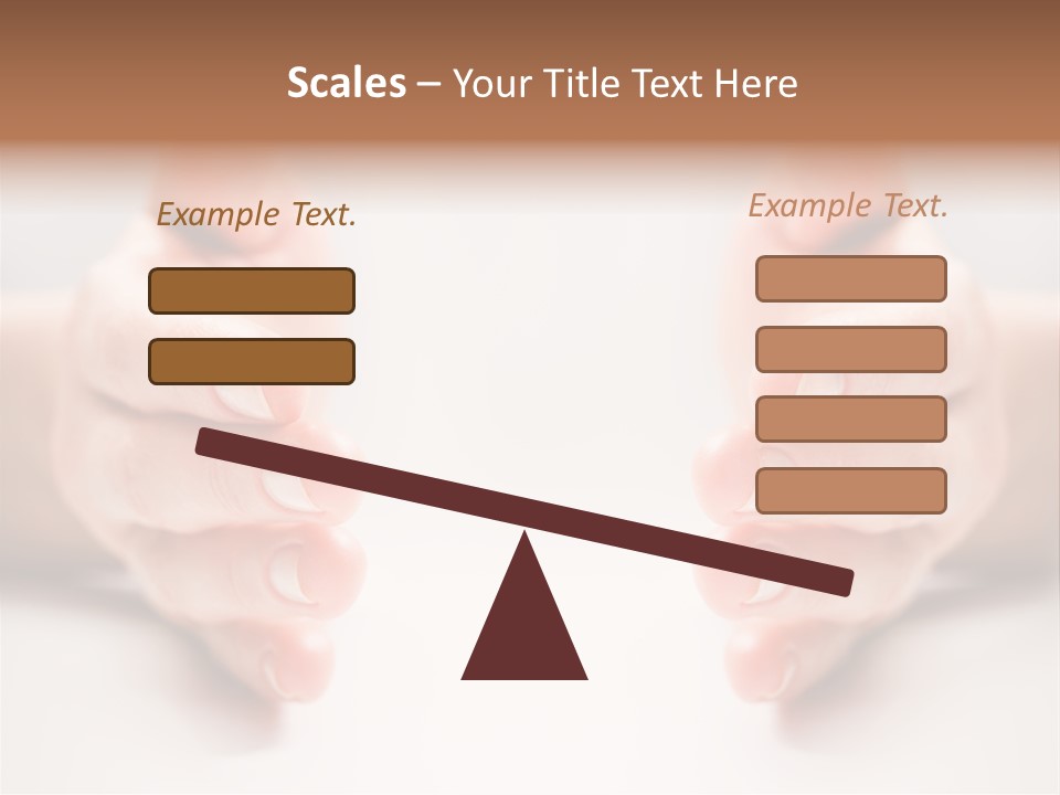 Photo Of Female Fingers On A White Background PowerPoint Template