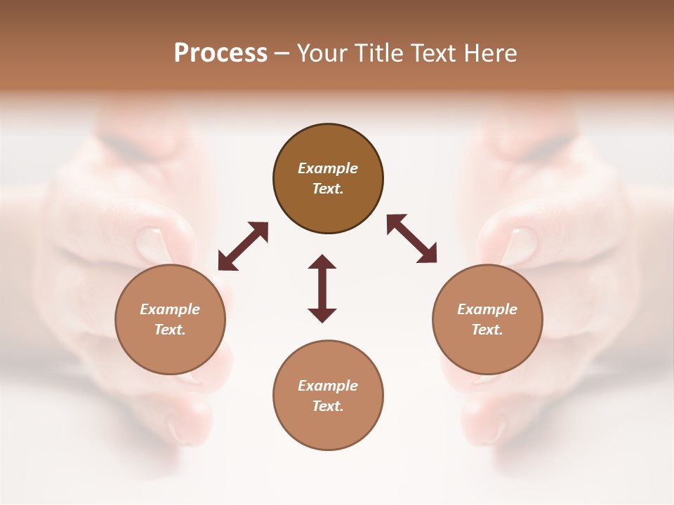 Photo Of Female Fingers On A White Background PowerPoint Template