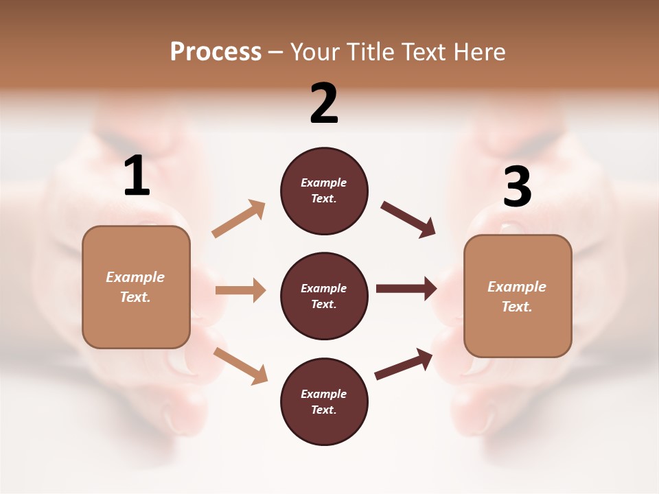 Photo Of Female Fingers On A White Background PowerPoint Template