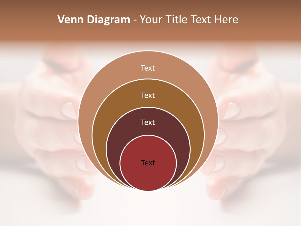 Photo Of Female Fingers On A White Background PowerPoint Template